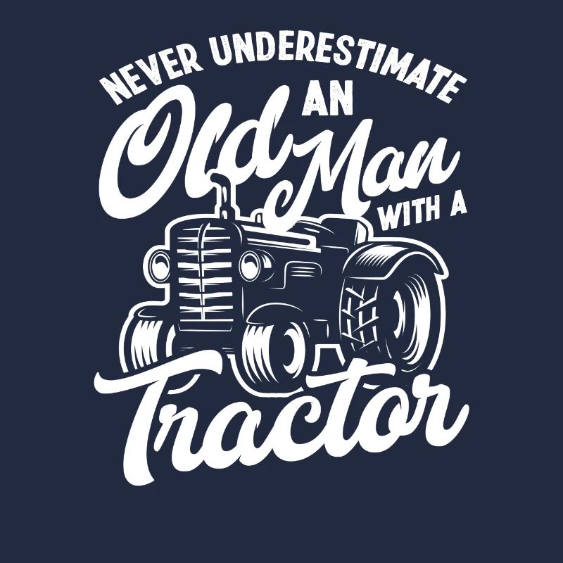 Bauer Alter Mann Traktor