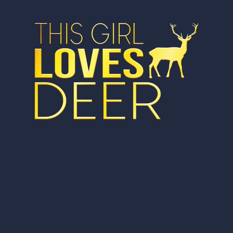 Mädchen Hirsch Spruch