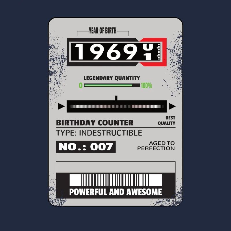 Drehstromzähler Geburtstag 1969 Geschenk
