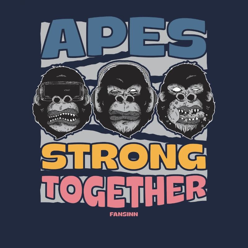 Singes forts ensemble