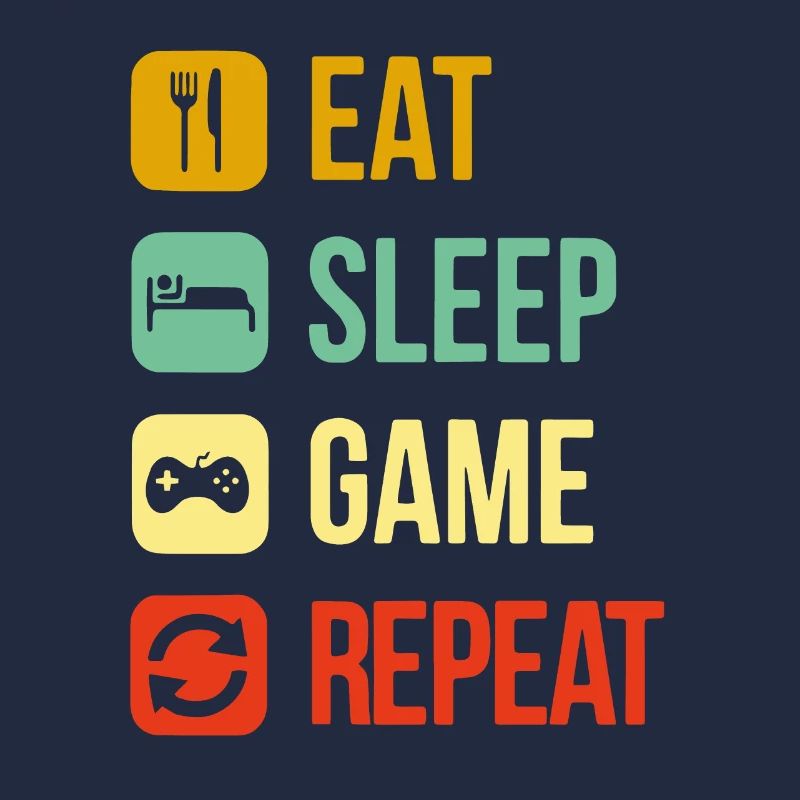 eat sleep repeat video game