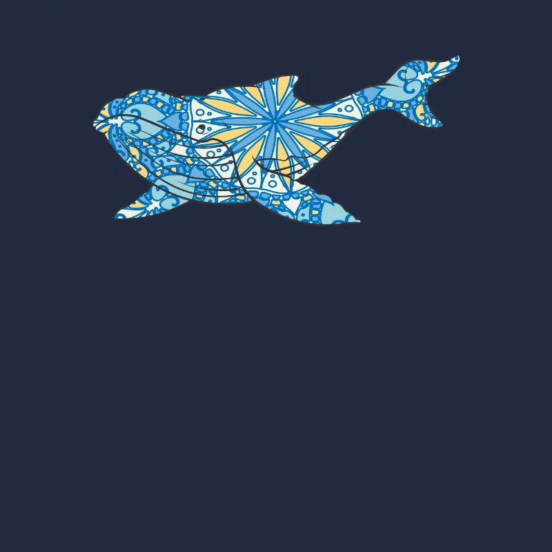 Mandala Whale Geometry Pattern