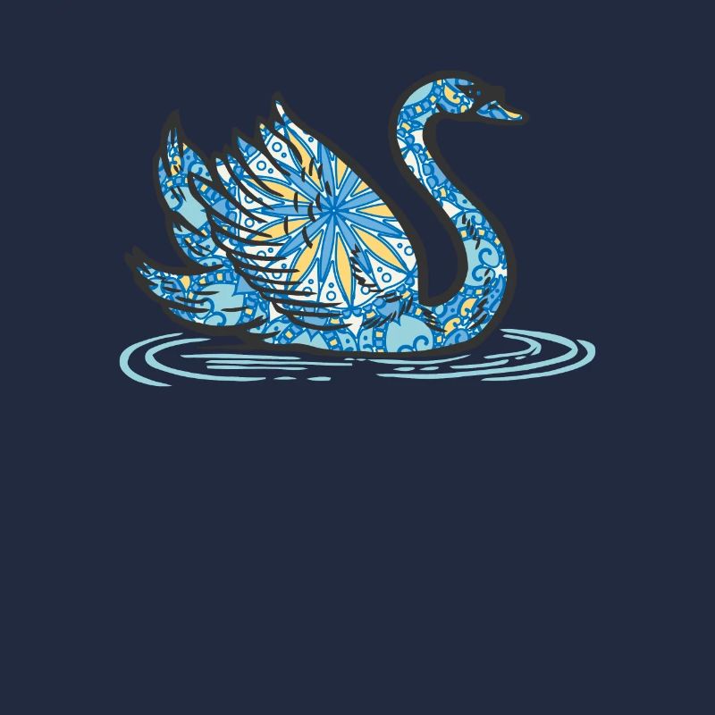 Mandala Swan Geometry Pattern