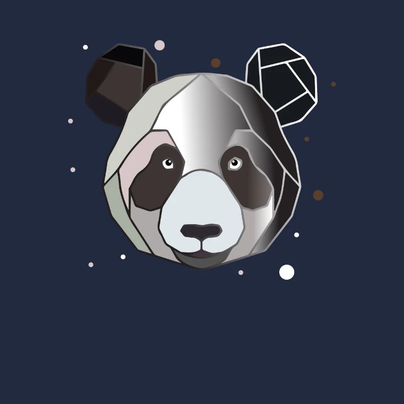 Panda Polygon Kunst Tier Geometrie