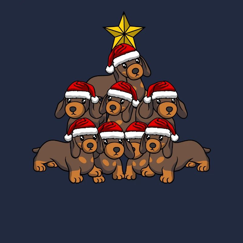 Arbre de Noël teckel