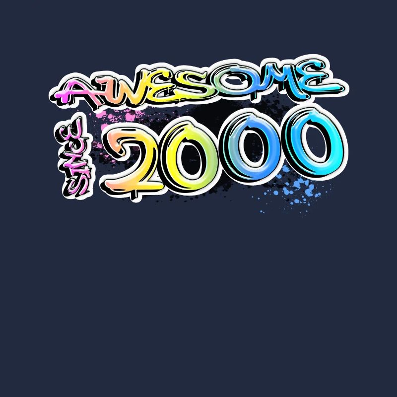 Awesome since 2000 Graffiti Motiv