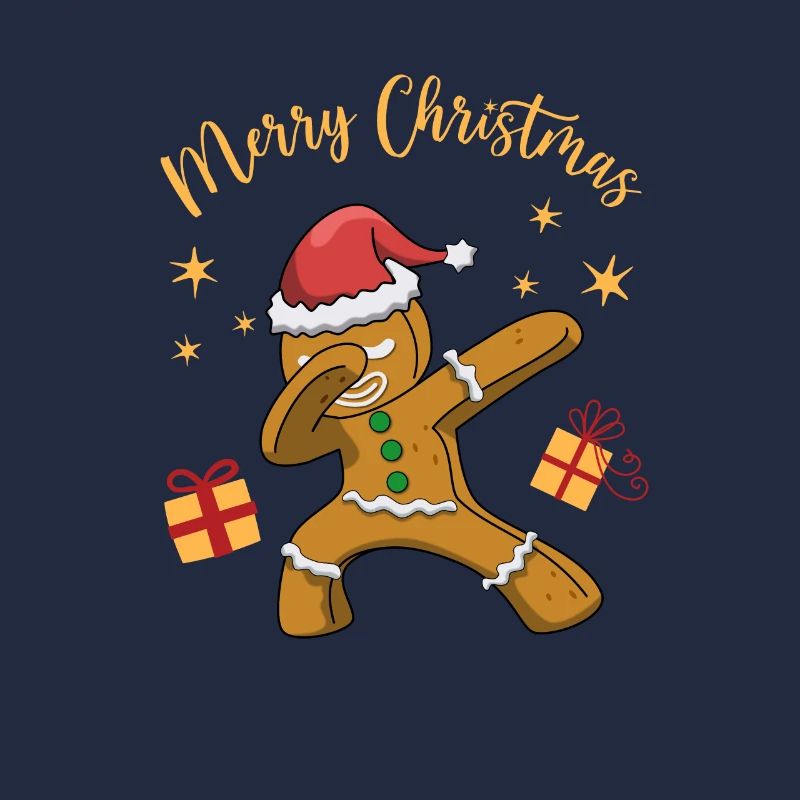 Merry Christmas Dabbing Lebkuchen Weckmann