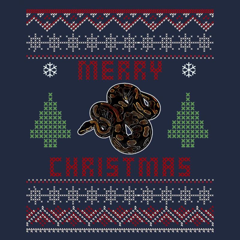 Ball Python Schlange Besitzer Weihnachten Pullover