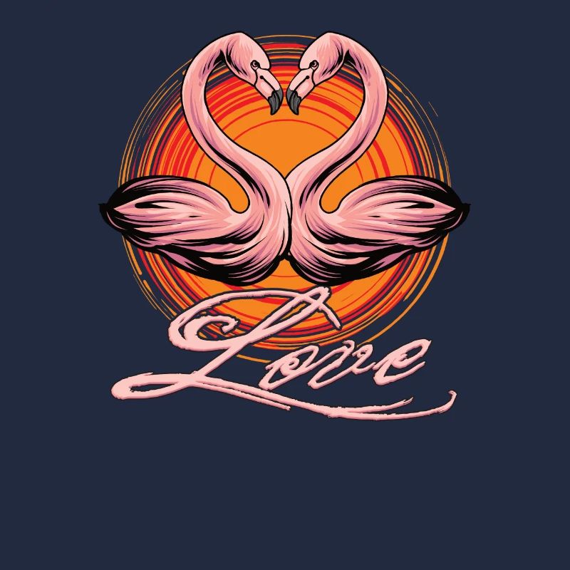 Flamingos Lieben Einen Fröhlichen Valentinstag