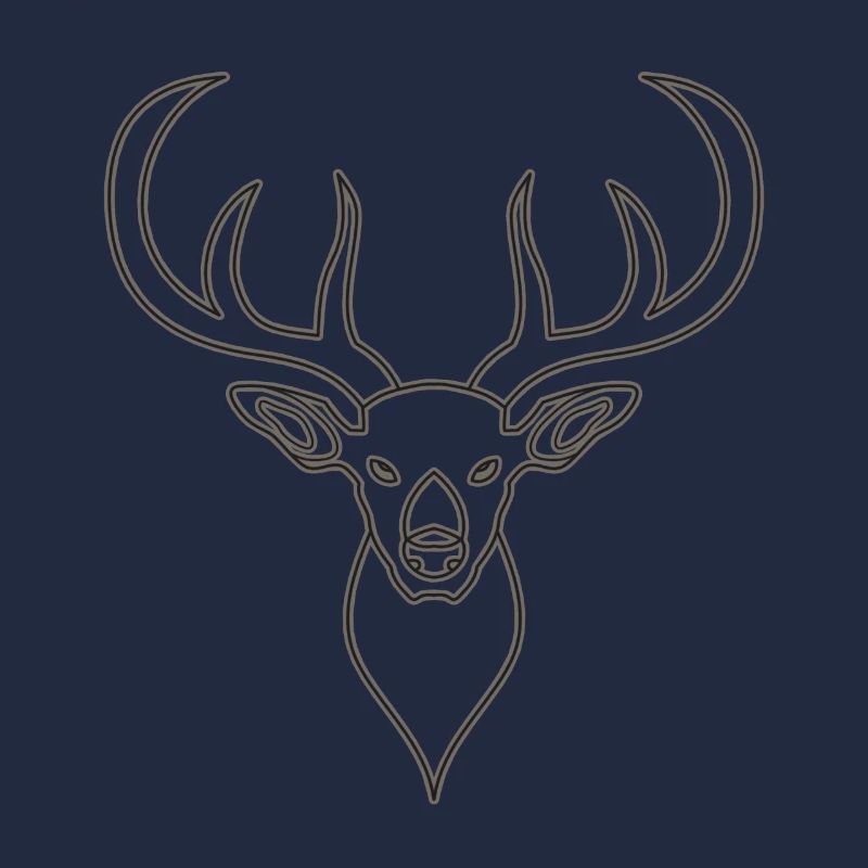 Rothirsch Geweih mit Hirschgeweih