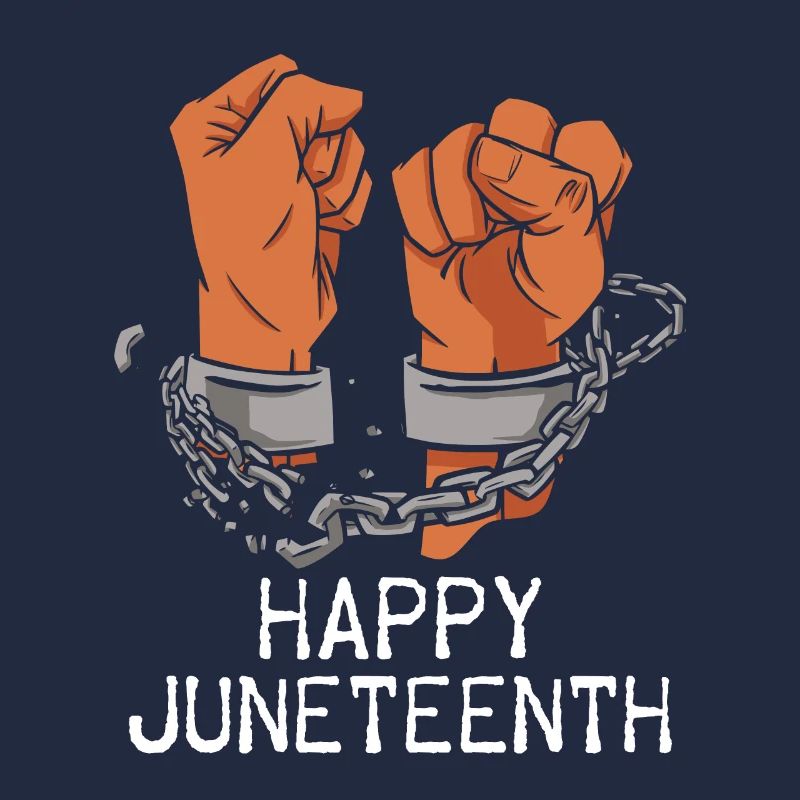 Happy Juneteenth Break Shackles Chain