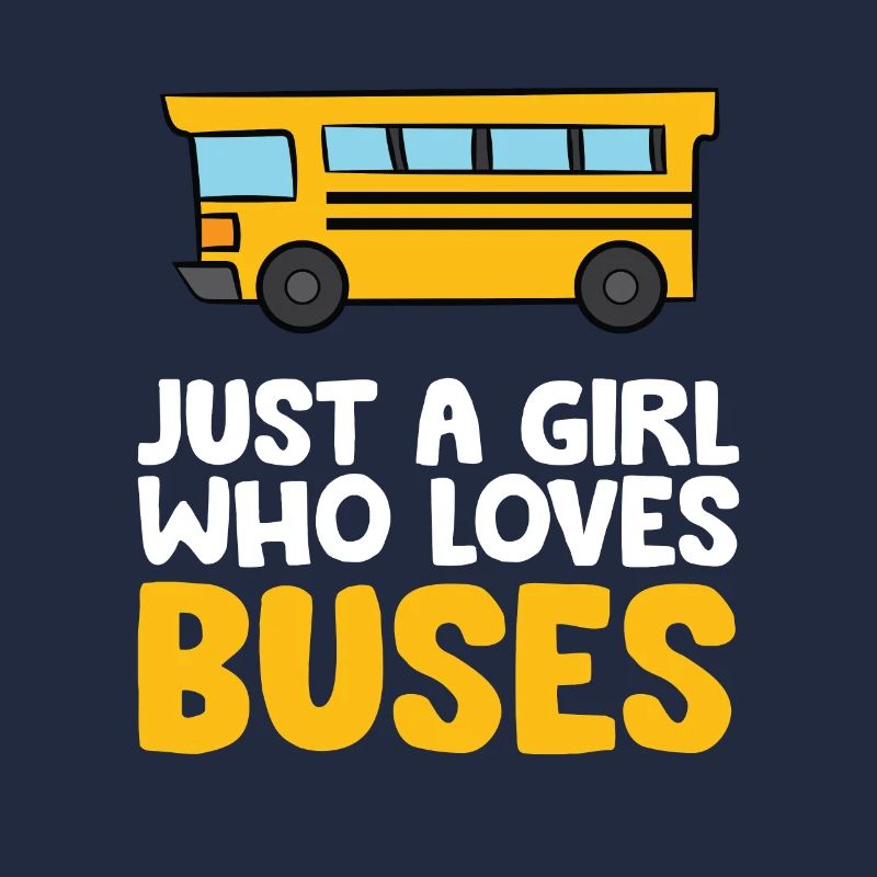 Nur ein Mädchen, das Busse liebt