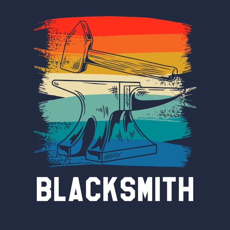 Retro Vintage Classic Blacksmith Blacksmithing