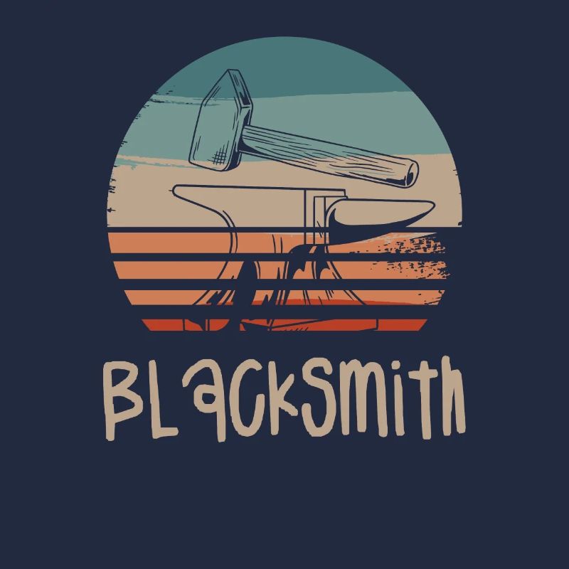 Retro Vintage Classic Blacksmith Blacksmithing