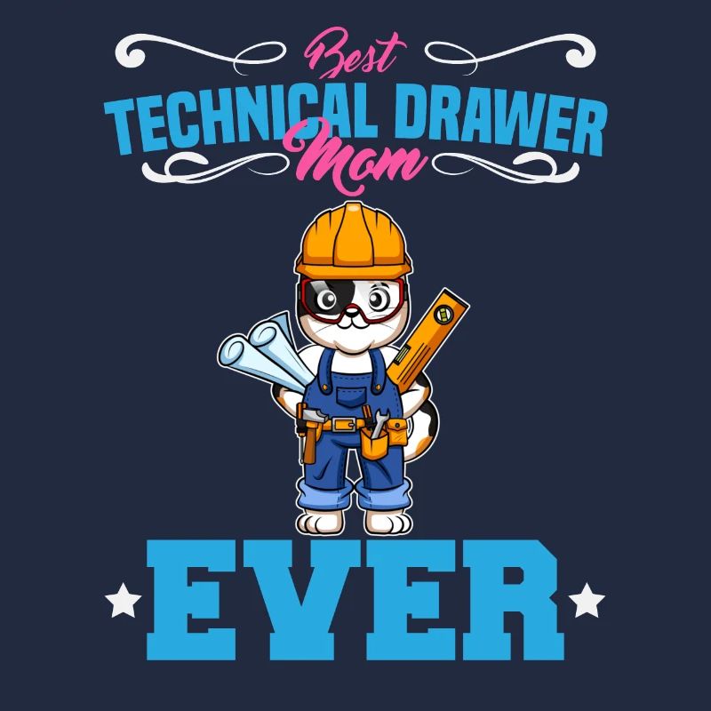 Best Technical Drawer Mom Ever Funny Archtect Gift