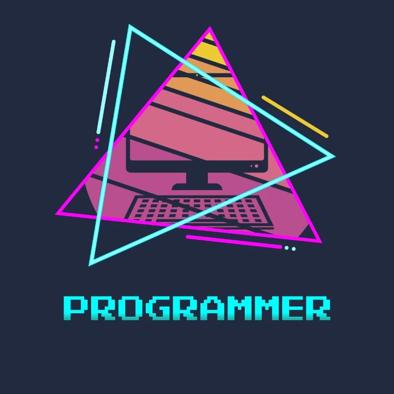 Retro Programmer Computer Programming