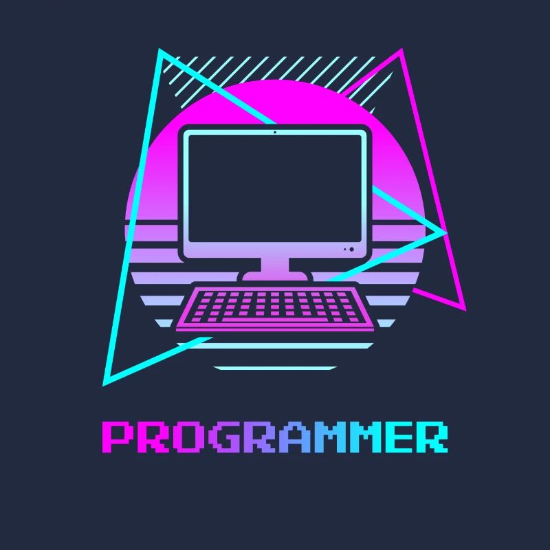 Retro Programmer Computer Programming