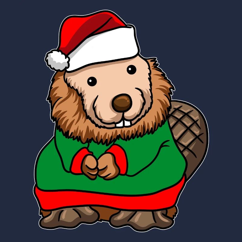 Bieber avec pull de Noël