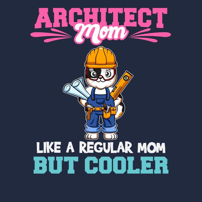 Architecte Maman comme une maman régulière mais plus cool