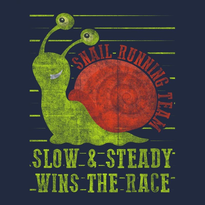 Équipe de course d’escargot Drôle de coureur d’escargot