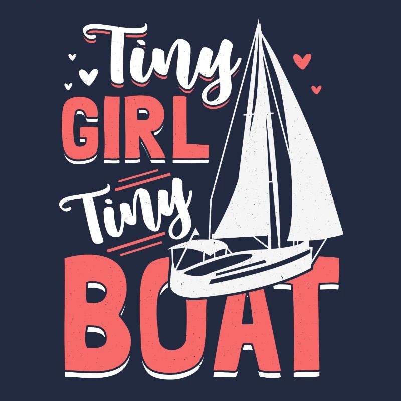 Kleines Mädchen Kleines Boot Segelschule Ostsee