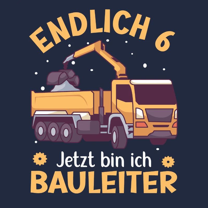 6. Geburtstag Junge Kipper Design Endlich 6