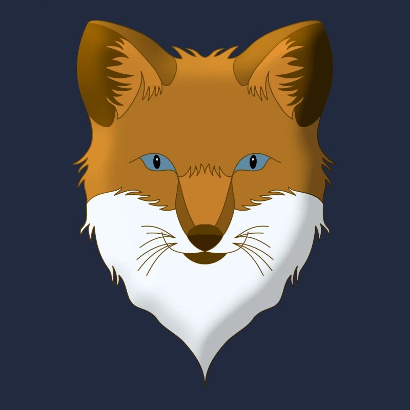 Conception d’animaux forestiers de renards parsemés de têtes d’animaux