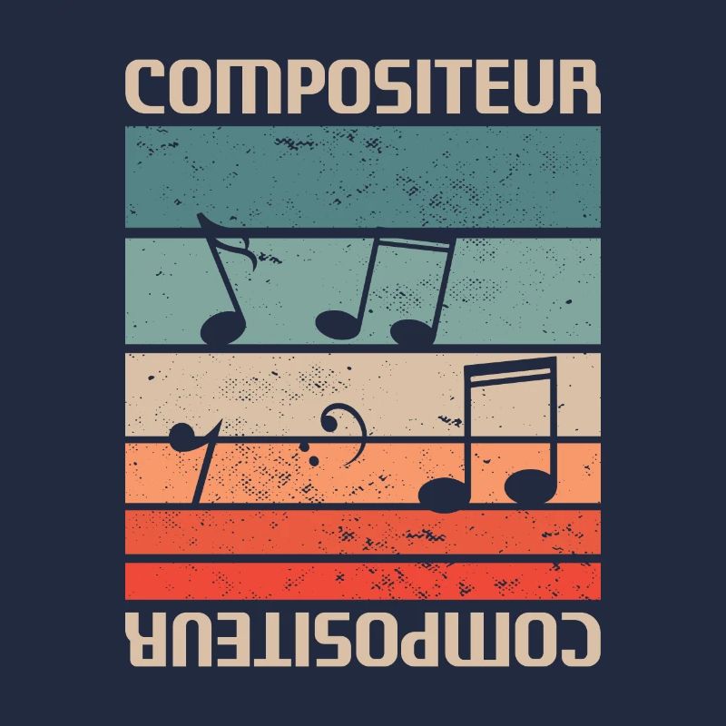 Vintage Retro Compositeur Composition Musicale