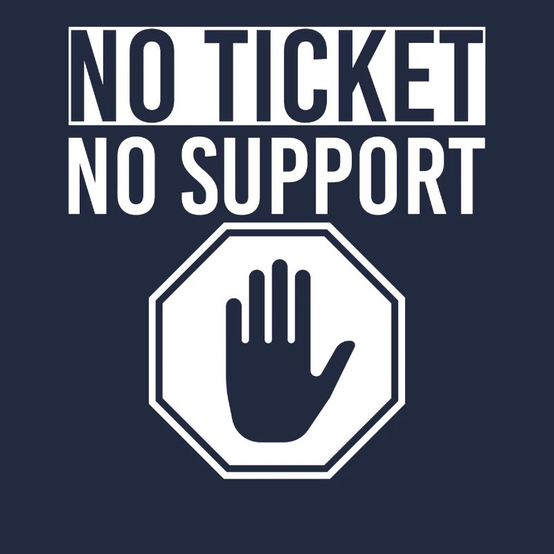No Ticket No Support Veranstaltung Ereignis Helfen
