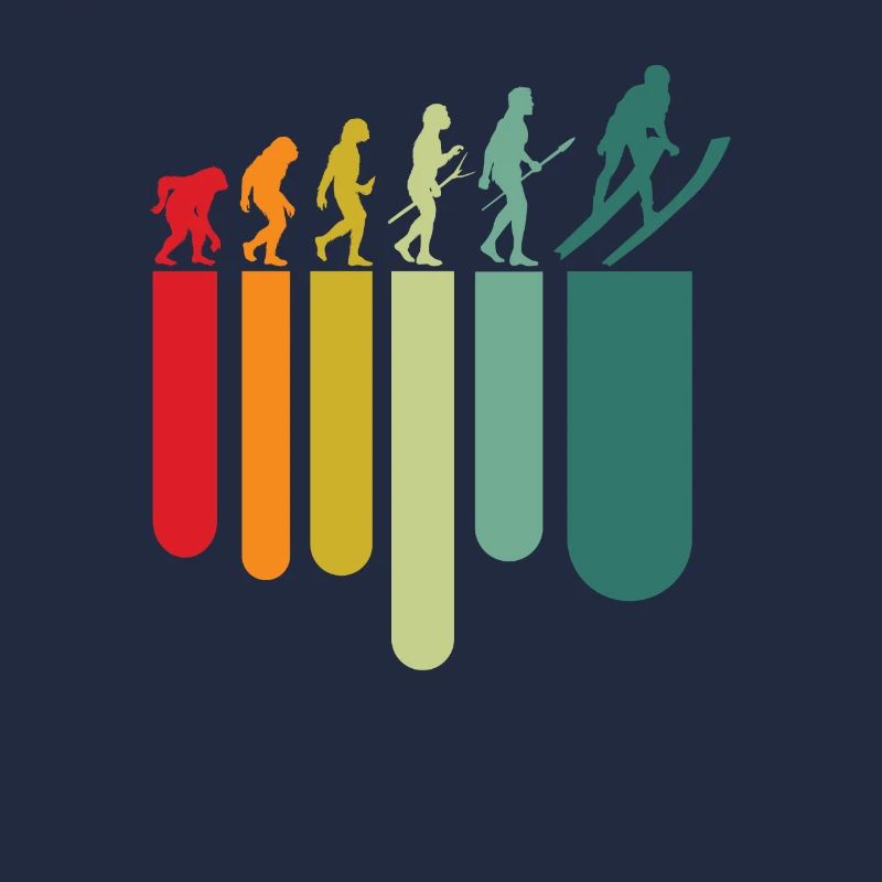 Vintage Ski Evolution