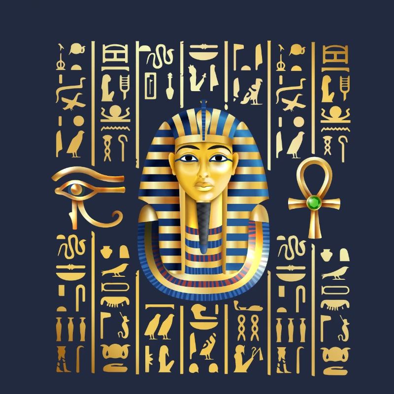 hiéroglyphes pharaon Conception pour un pharaon