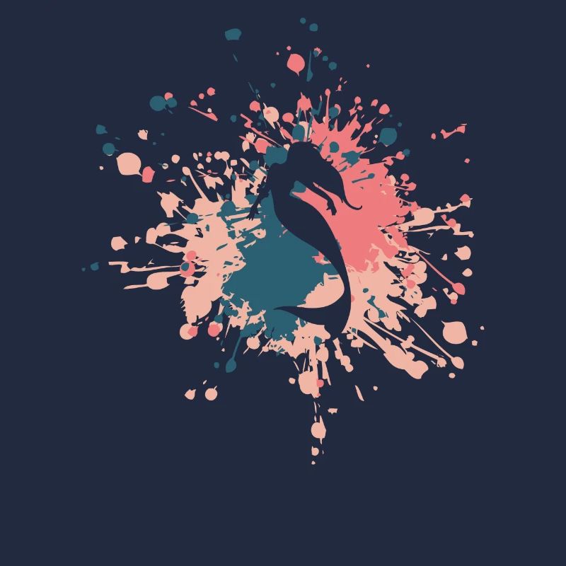 Belle éclaboussure de couleur de sirène