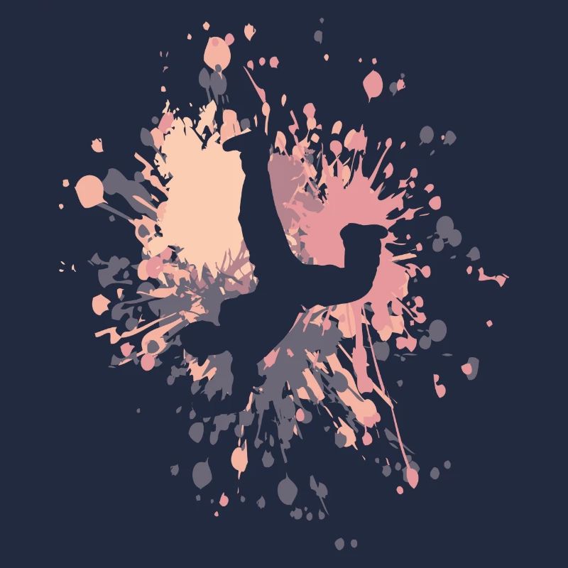 Éclaboussure de couleur de breakdance