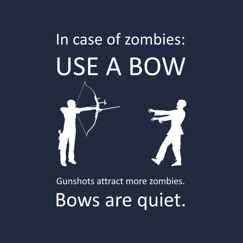 Use a bow to kill Zombies Bogen Zombie Lustig