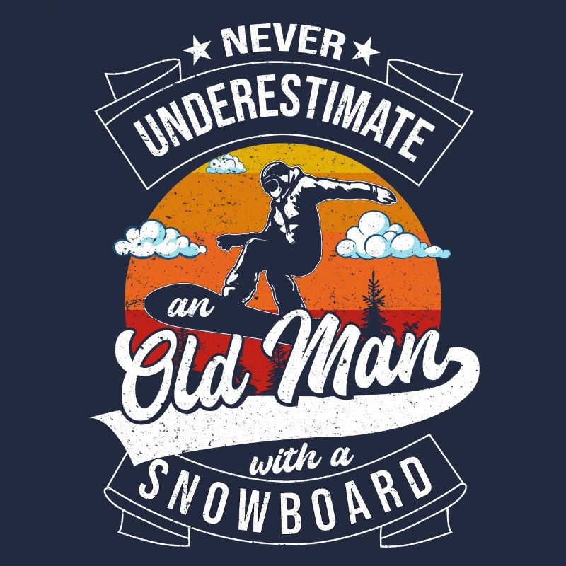 Never Underestimate An Old Man With A Snowboard