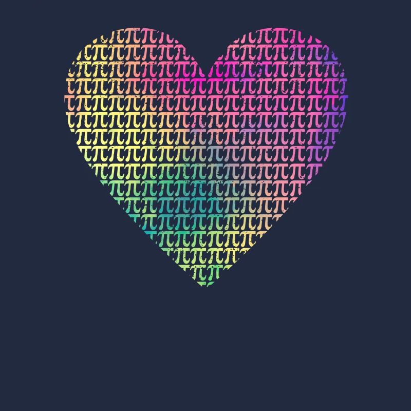 Heart Pi Day Funny Graphics Math Teacher Computer Science