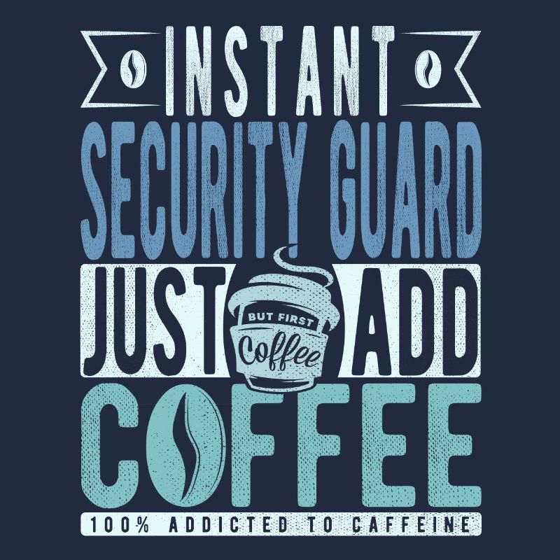 Café de l’agent de sécurité disant