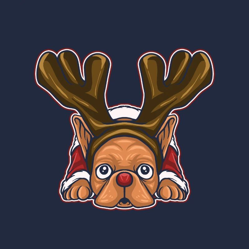 Pull de Noël moche Tshirt Carlin de Noël