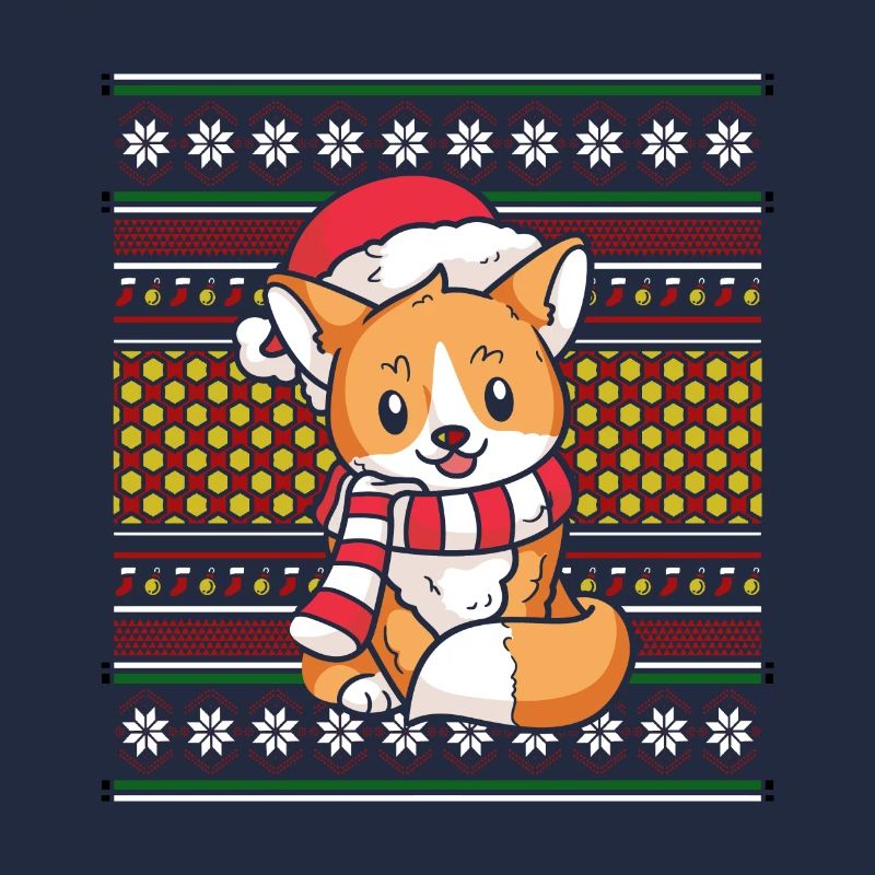 Moche pull de Noël Tshirt Renard de Noël