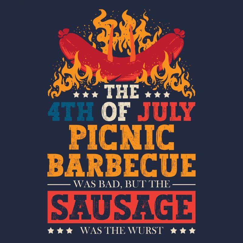 Das 4. Juli-picknick-grillen War Eine Schlechte