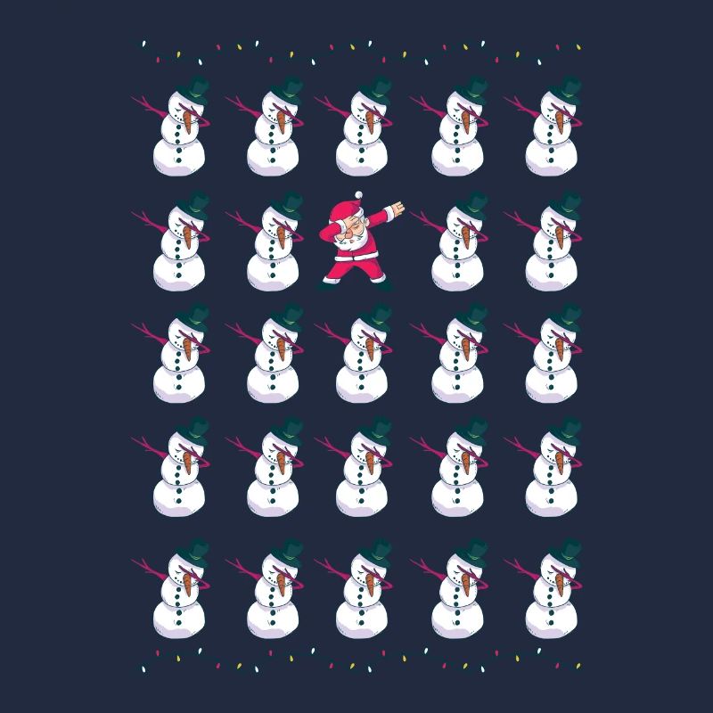 Dabbing Weihnachtsmann und Schneemann - Sei anders