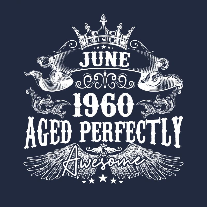 1960| Juni 1960 Geburtstag Perfekt gealtert