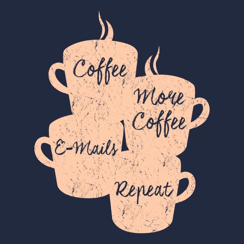 Coffee and E-mails Office