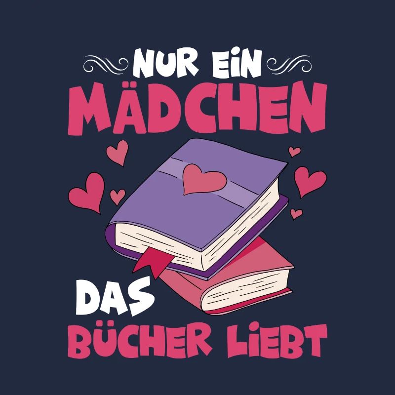 Nur ein Mädchen, das Bücher liebt Lesen Buch