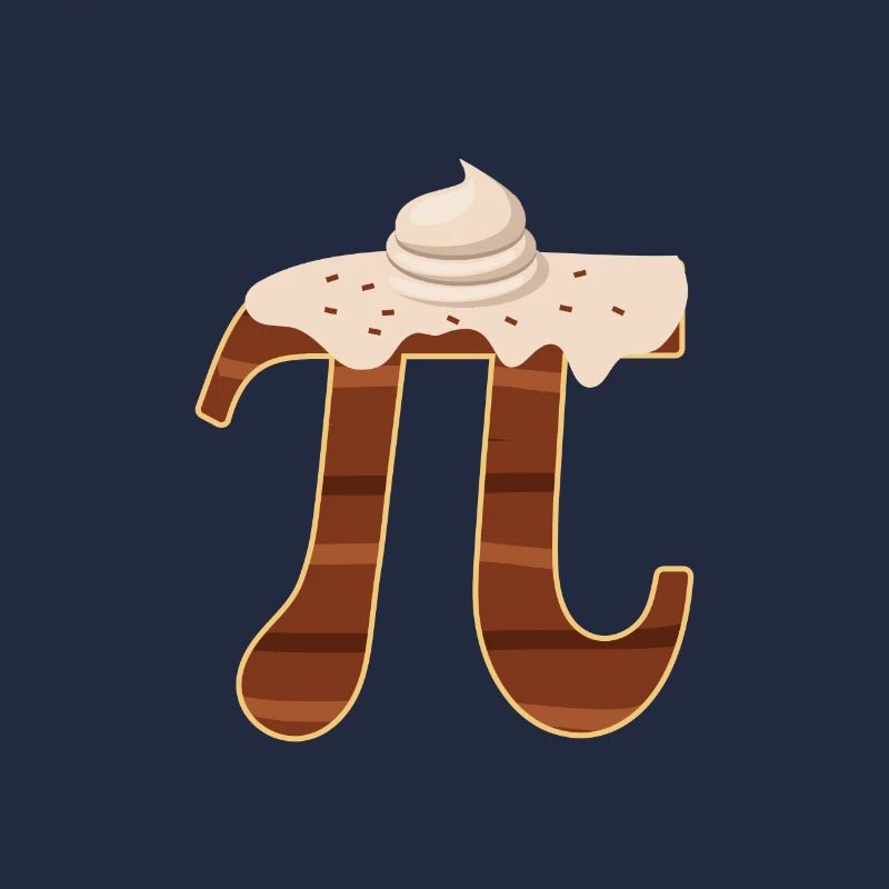 Drôle de crème au chocolat Pi Day Pie Math Lover