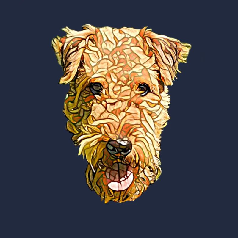 Airedale Terrier Gesicht