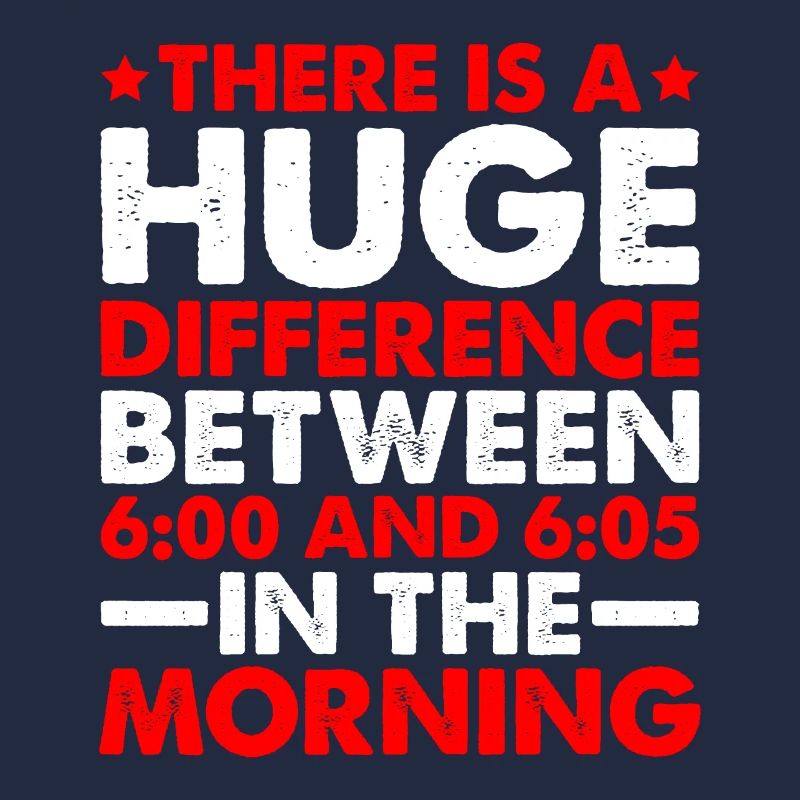 There is a difference between 6:00 and 6:05