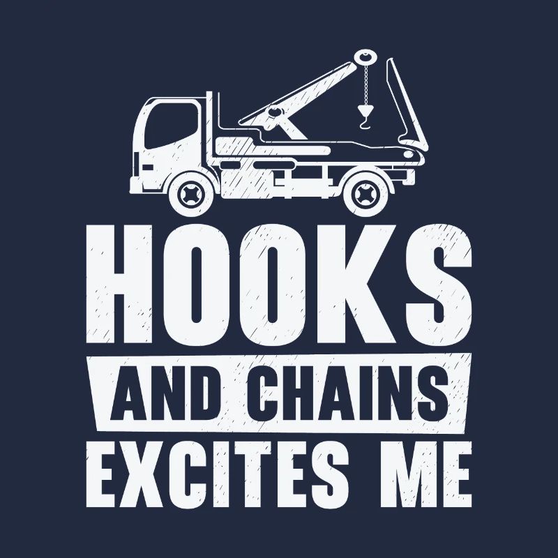 Tow Truck Driver Breakdown Lorry Hooks Chains