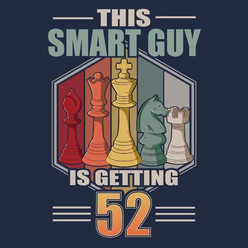 Smart Guy Is Getting 52 Retro Schach 52 Geburtstag