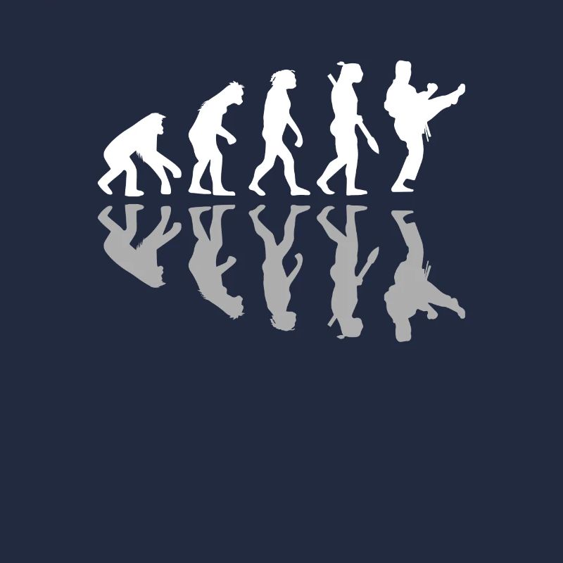 Human Evolution Karate Martial Arts Lover MMA